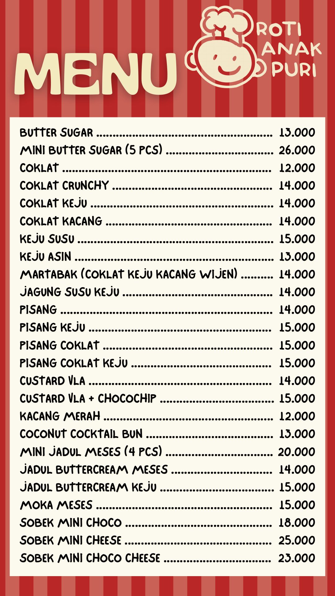 Menu Roti halaman 1