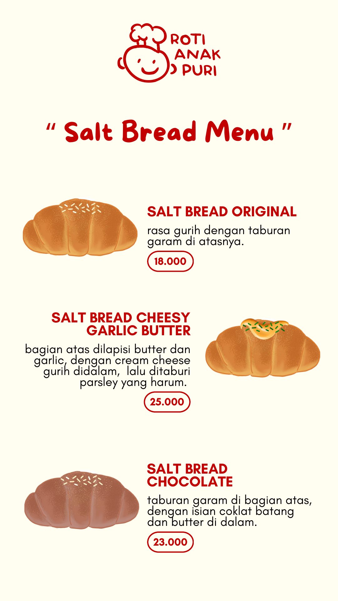 Menu Salt Bread halaman 1